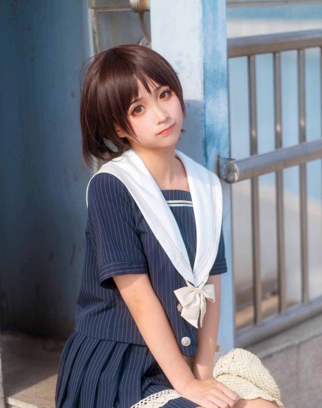 蠢沫沫 NO.003 JK制服：青春活力绽放，迷人可爱插图1