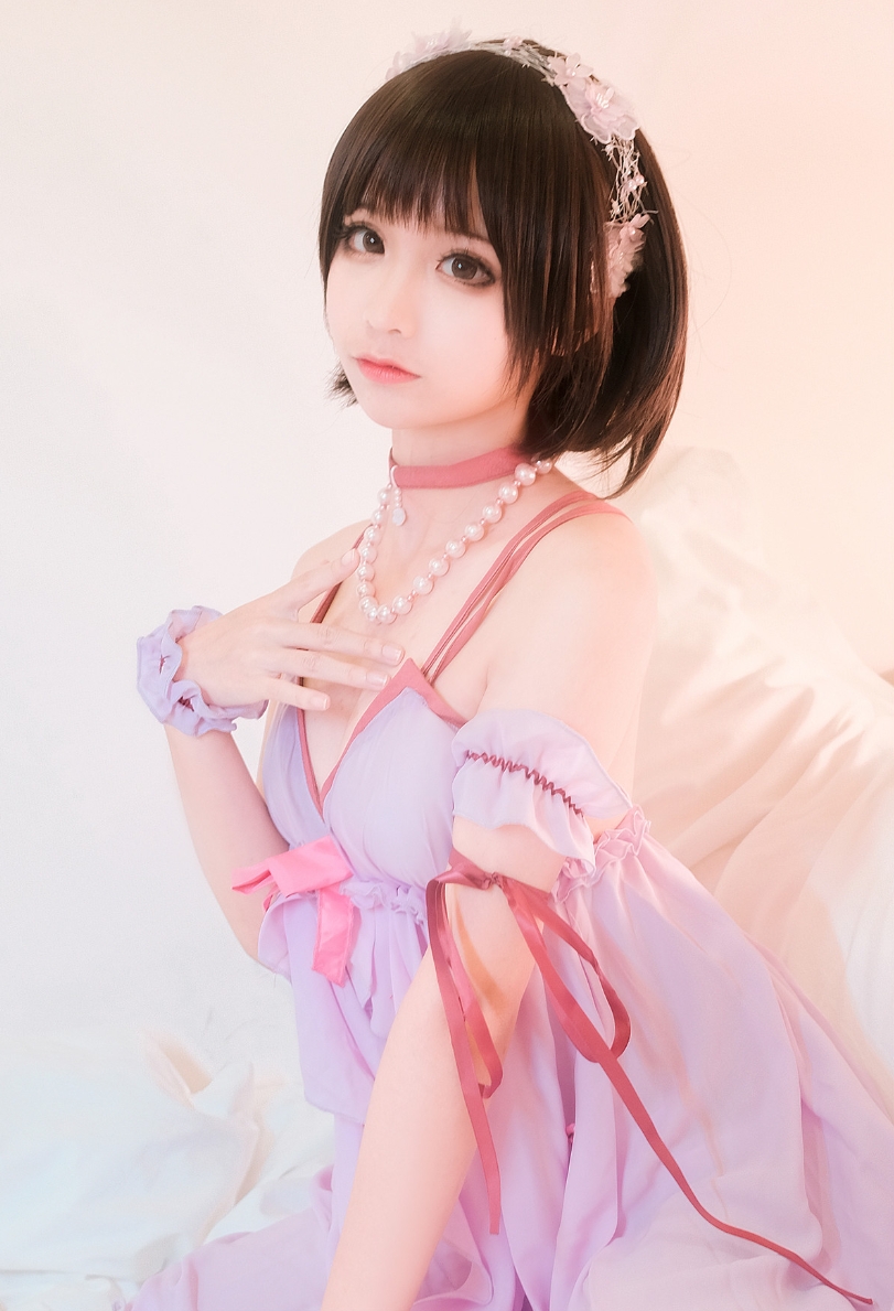 蠢沫沫 NO.018 加藤惠睡衣：甜美魅力尽显！插图1