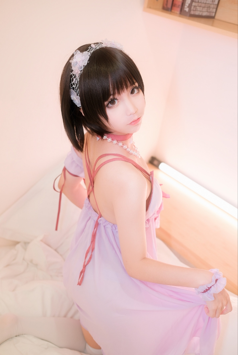 蠢沫沫 NO.018 加藤惠睡衣：甜美魅力尽显！插图2