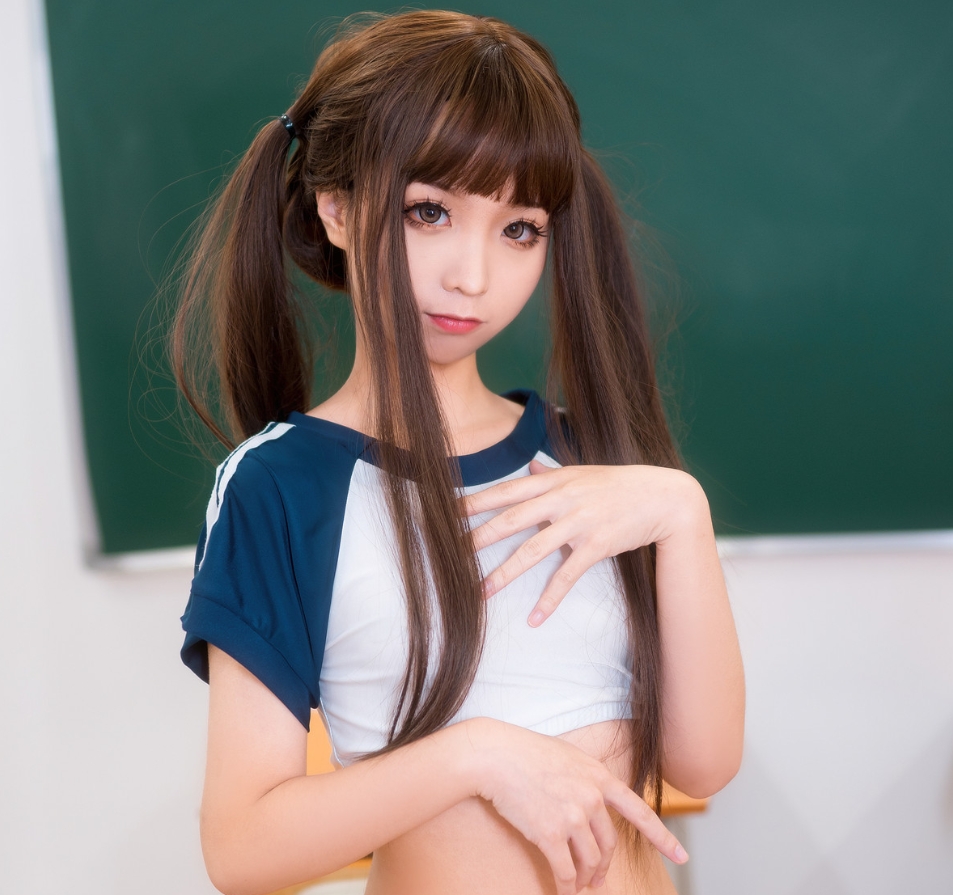 蠢沫沫 NO.023 蓝体操服:爽朗活泼,青春靓丽!插图2 蠢沫沫 NO.023 蓝体操服:爽朗活泼,青春靓丽!插图2