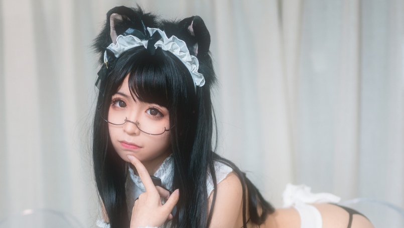 蠢沫沫 NO.028 猫耳女仆：咖啡香气中的可爱诱惑！插图