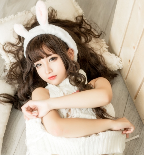 蠢沫沫NO.083《 毛衣兔子》:一个可爱又迷人的萌系cosplay作品插图4 蠢沫沫NO.083《 毛衣兔子》:一个可爱又迷人的萌系cosplay作品插图4