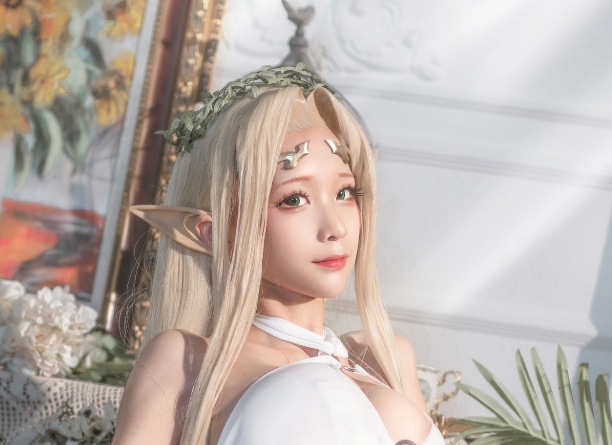 蠢沫沫的《白精灵3套》Cosplay:超凡脱俗的精灵之美插图4 蠢沫沫的《白精灵3套》Cosplay:超凡脱俗的精灵之美插图4