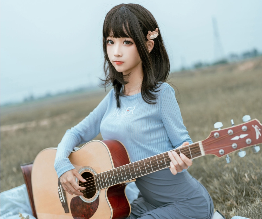蠢沫沫的《吉他妹妹》:治愈系Cosplay作品插图2 蠢沫沫的《吉他妹妹》:治愈系Cosplay作品插图2