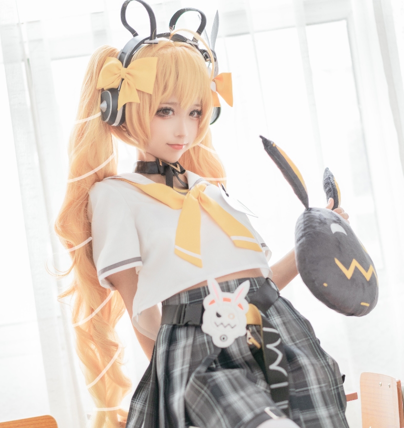 蠢沫沫最新Cos作品《安琪拉·时之奇旅》高清写真曝光！甜美双马尾×奇幻学院风插图2