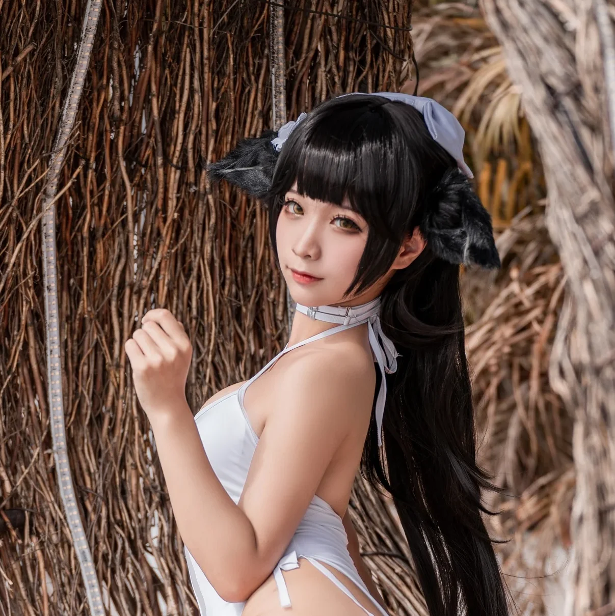 兄弟们坐稳了！沫沫版高雄（獒）泳装来袭，这波“犬系御姐”谁顶得住？插图2