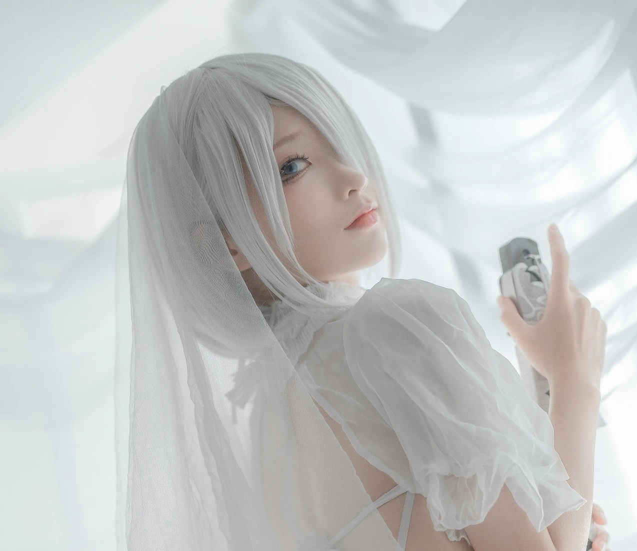 答应我,看完这波沫沫版2B-白婚纱,别再问我什么是“赛博救赎”了!插图 答应我,看完这波沫沫版2B-白婚纱,别再问我什么是“赛博救赎”了!插图