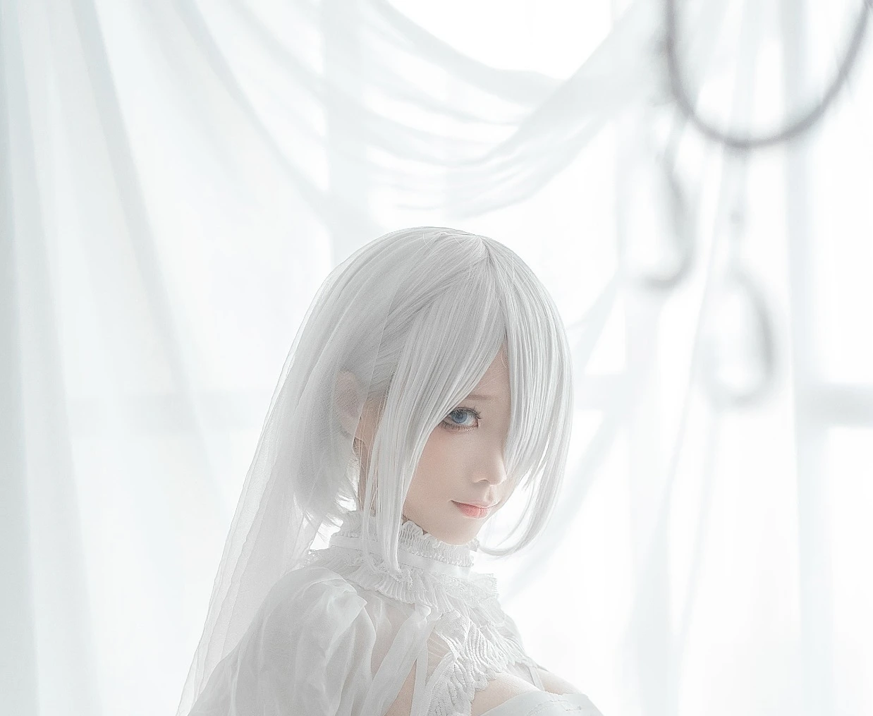 答应我,看完这波沫沫版2B-白婚纱,别再问我什么是“赛博救赎”了!插图1 答应我,看完这波沫沫版2B-白婚纱,别再问我什么是“赛博救赎”了!插图1